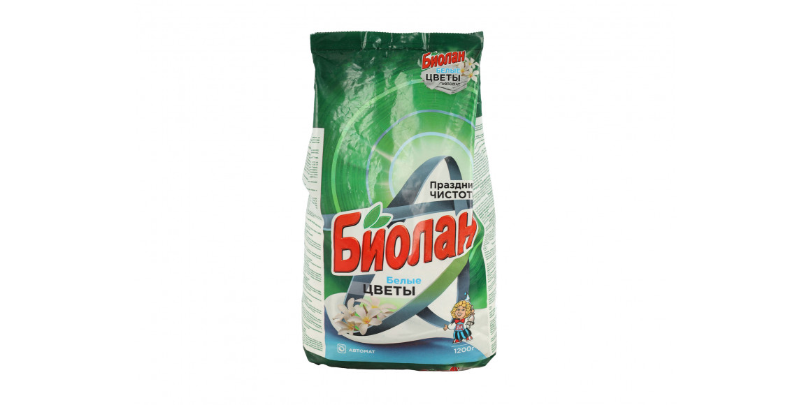 Washing powder BIOLAN POWDER WHITE FLOWER 1.2KG (013494) 