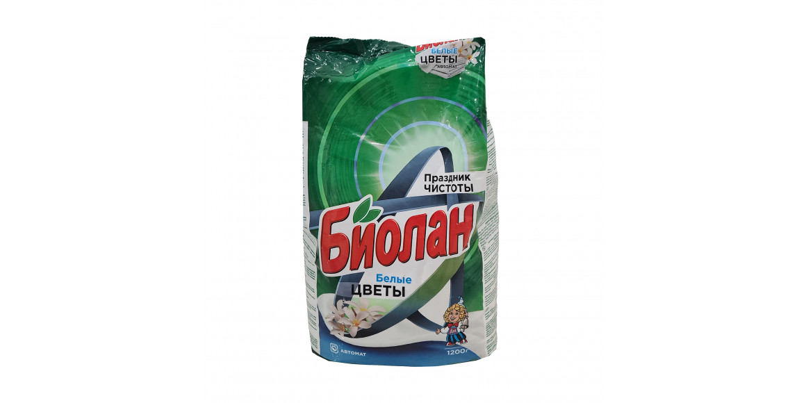 Լվացքի փոշի BIOLAN POWDER WHITE FLOWER 1.2KG (013494) 
