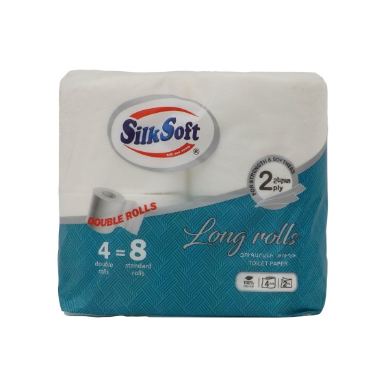 Զուգարանի թուղթ SILK SOFT 2 LAYER 4PC (013840) 