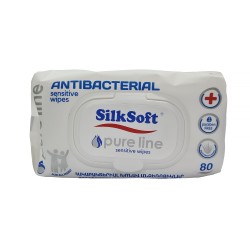 Влажные салфетки SILK SOFT Թաց Անձեռոցիկ Սոֆթ Անտիբակտերիալ 80հ (014458) 