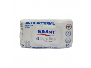 Влажные салфетки SILK SOFT Թաց Անձեռոցիկ Սոֆթ Անտիբակտերիալ 80հ (014458) 