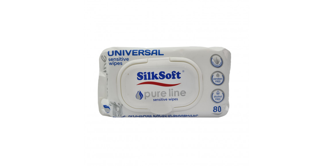 Թաց անձեռոցիկ SILK SOFT Թաց Անձեռոցիկ Սիլկ Սոֆթ ՈՒնիվերսալ (014465) 