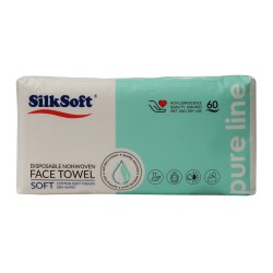 Салфетка SILK SOFT ANTIBACTERIAL FOR FACE 60 PC (014779) 