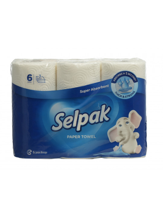 Paper towel SELPAK Սպիտակ 6 հատ (015043) 