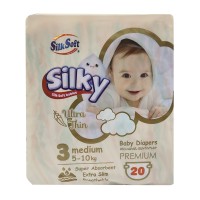 Diaper SILK SOFT N3 20PC MEDIUM (016773) 