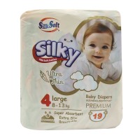 Diaper SILK SOFT N4 LARGE 19PC (016780) 