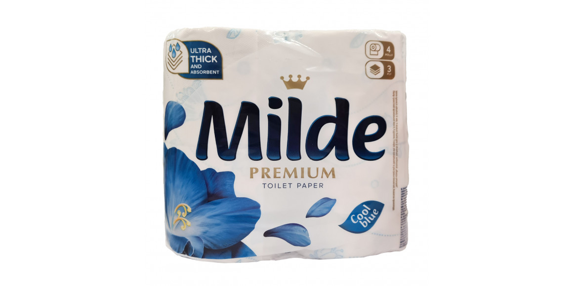 Toilet paper MILDE COOL BLUE 4PCS (025938) 