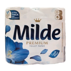 Toilet paper MILDE COOL BLUE 4PCS (025938) 