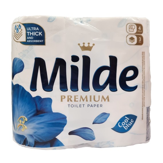 Զուգարանի թուղթ MILDE COOL BLUE 4PCS (025938) 