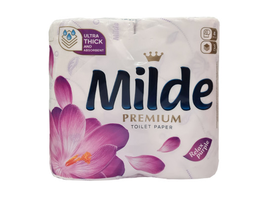 Զուգարանի թուղթ MILDE RELAX PURPLE 4PCS (025945) 