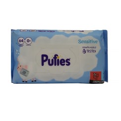 Թաց անձեռոցիկ PUFIES SENSITIVE 64 WET WIPES (027543) 