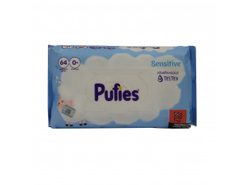 Влажные салфетки PUFIES SENSITIVE 64 WET WIPES (027543) 