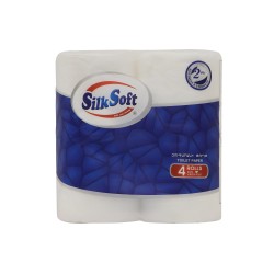 Туалетная бумага SILK SOFT 2Շ 4 ՀԱՏ ՑԵՅԼՈՒԼՈԶԱՅՈՎ (030308) 