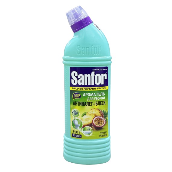Մաքրող հեղուկ S. SANFOR Aroma Gel Juicy Tropics 750g (032679) 