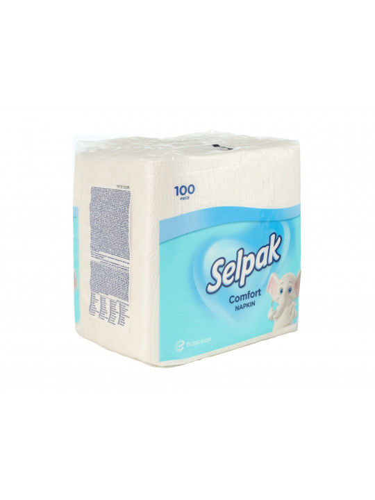 Napkin SELPAK Կոմֆորտ սպիտակ 1 շերտ 100x24 (032866) 