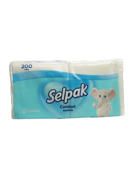 Napkin SELPAK Կոմֆորտ սպիտակ 1 շերտ 200x24 (032880) 