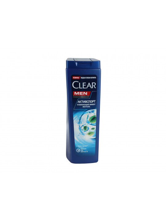 Шампунь CLEAR SHAMPOO MEN ACTIVE SPORT W/MENTOL 380ML (604995) (033135) 