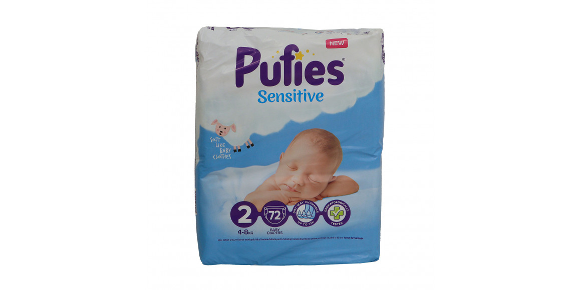 Diaper PUFIES SENSITIVE MP N2 72 PC (036200) 