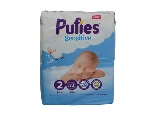 Տակդիր PUFIES SENSITIVE MP N2 72 PC (036200) 