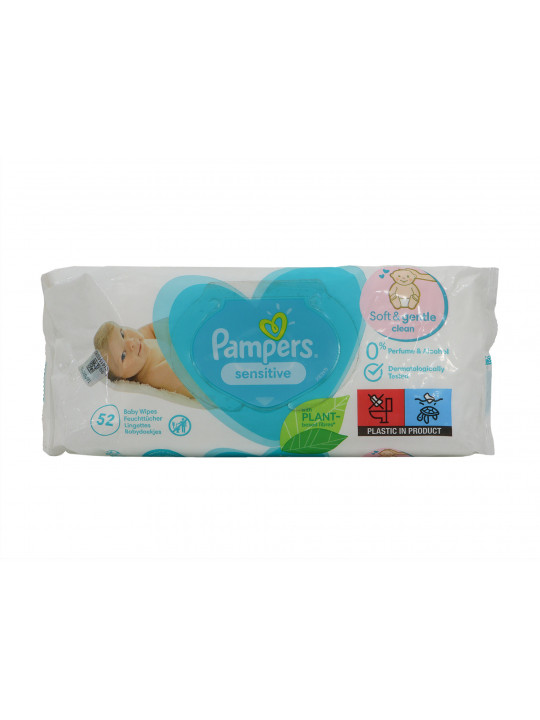 Влажные салфетки PAMPERS SENSITIVE 52PC ( 041391) 