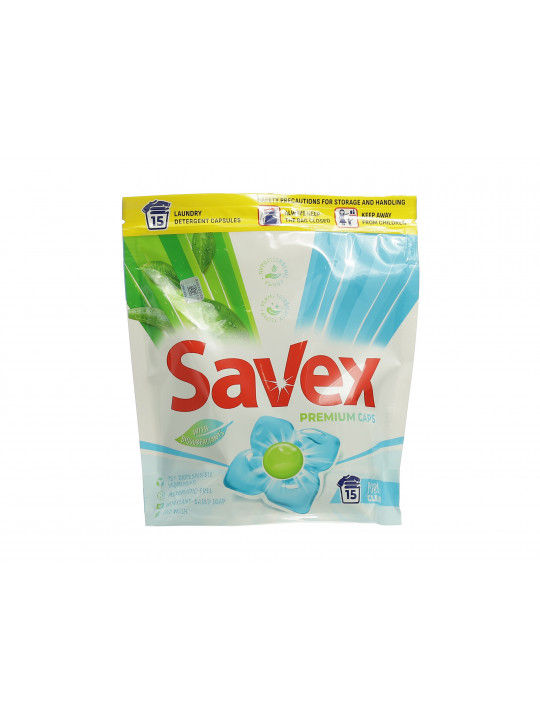 Լվացքի կապսուլա SAVEX PREMIUM CAPS PURE CLEAN 15 PC (046872) 