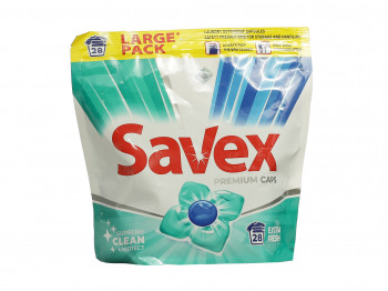 Средство для мытья посуды SAVEX SUPER CAPS PREMIUM FRESH 28 PC (046896) 