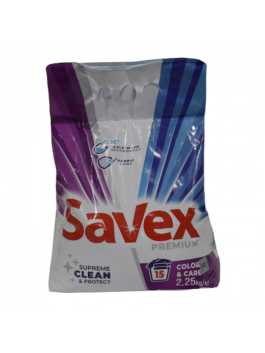 Стиральный порошок SAVEX PREMIUM COLOR CARE 2.25 KG (047886) 