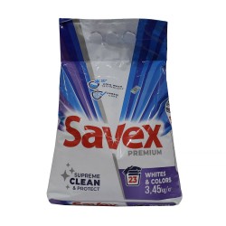 Стиральный порошок SAVEX POWDER PREMIUM WHITE & COLOR 3450GR (047916) 