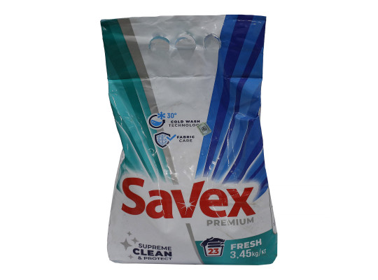 Washing powder SAVEX POWDER PREMIUM FRESH 3450GR (047930) 