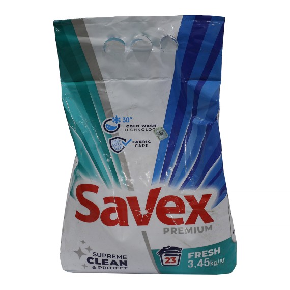 Washing powder SAVEX POWDER PREMIUM FRESH 3450GR (047930) 