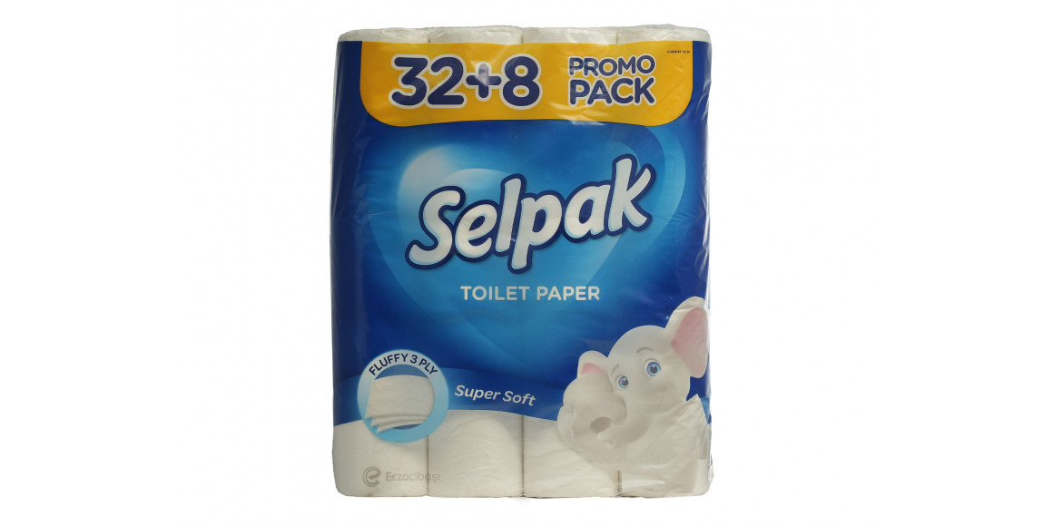 Toilet paper SELPAK Սպիտակ 32+8 հատ (059474) 