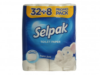 Туалетная бумага SELPAK Սպիտակ 32+8 հատ (059474) 
