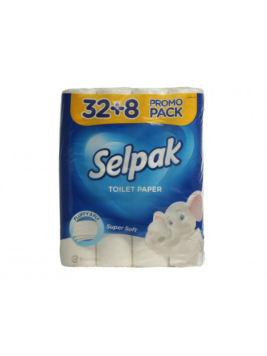 Toilet paper SELPAK Սպիտակ 32+8 հատ (059474) 