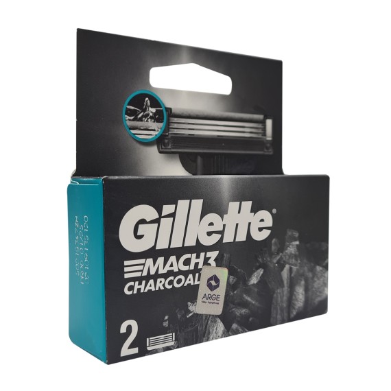 Аксесуар для бритья GILLETTE MACH 3 CHARCOAL Crtx2 Փոխարինվող Սայրեր (062664) 