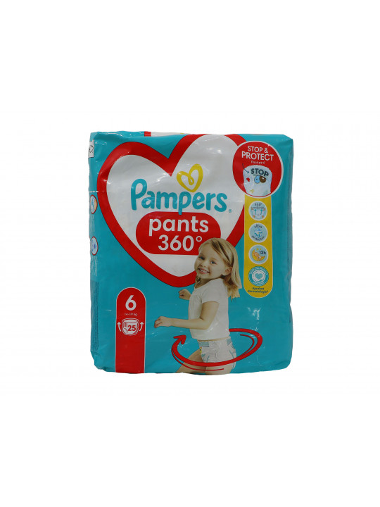 Տակդիր PAMPERS PANTS N6 (15+KG) 25PC (069745) 