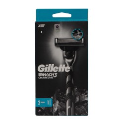 Shaving accessorie GILLETTE MACH 3 CHARCOAL RAZOR+2 CART (074308) 