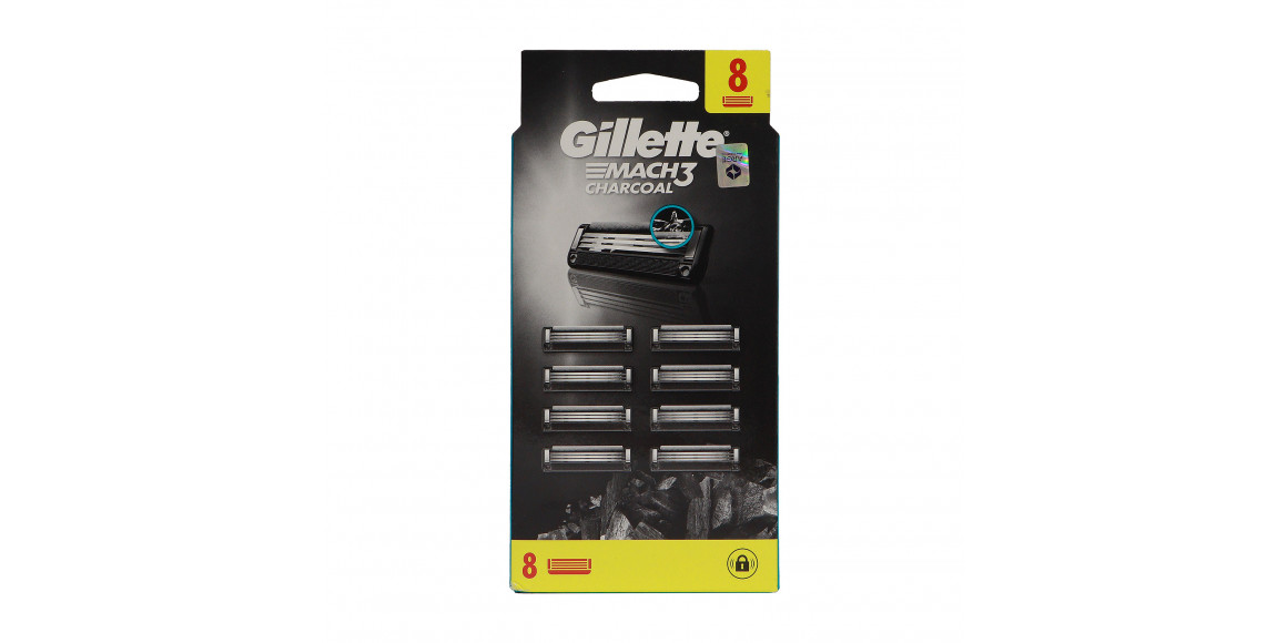 Shaving accessorie GILLETTE MACH 3 CHARCOAL Crtx8 (085472) 