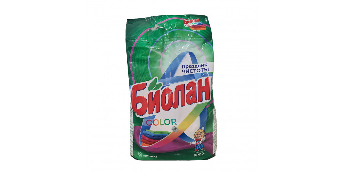Washing powder BIOLAN Automat Super Econom Color 6kg (088461) 