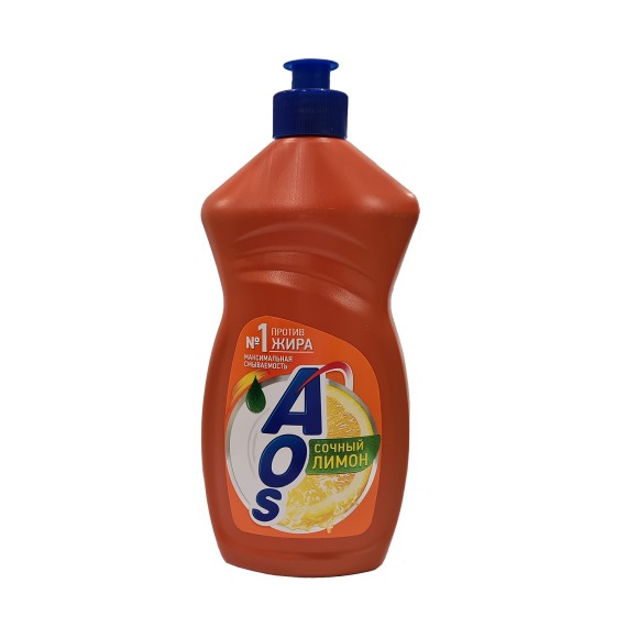 Սպասք լվանալու միջոց AOS LIQUID LEMON 450ML (095469)