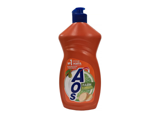 Սպասք լվանալու հեղուկ AOS LIQUID LIME & GINGER 450ML (100682) 