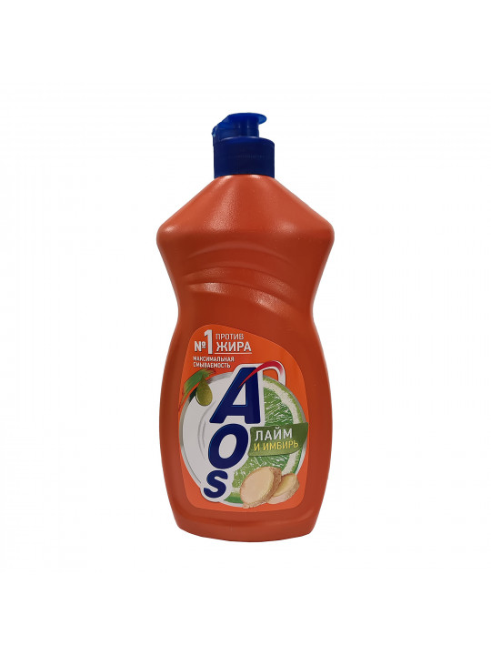 Սպասք լվանալու հեղուկ AOS LIQUID LIME & GINGER 450ML (100682) 