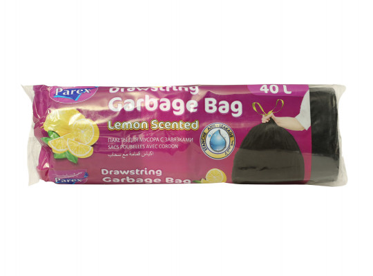 Garbage bag PAREX Բռնակներով 40 լ 15 հատ (101352) 