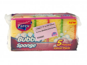 Kitchen sponge and scourer PAREX Bubble 5 pc (102700) 