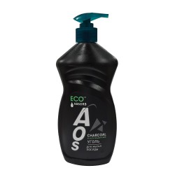 Жидкость для мытья посуды AOS LIQUID ECO WITH COAL 450GR (102976) 