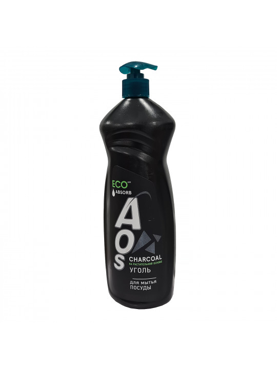 Жидкость для мытья посуды AOS LIQUID ECO WITH COAL 900GR (102990) 
