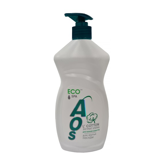 Жидкость для мытья посуды AOS LIQUID ECO COTTON 450GR (103003) 
