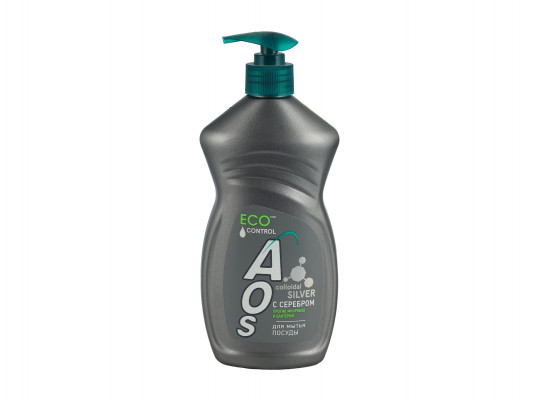 Жидкость для мытья посуды AOS LIQUID ECO WITH SILVER 450GR (103027) 