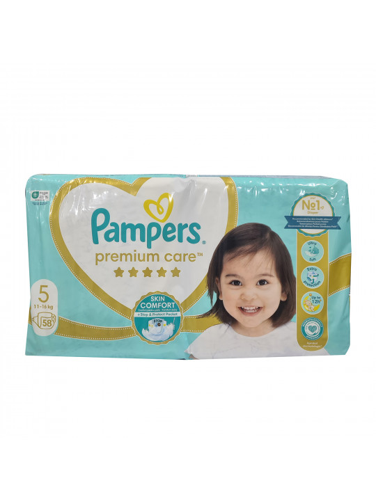 Տակդիր PAMPERS PREMIUM S5 58PC (104997) 