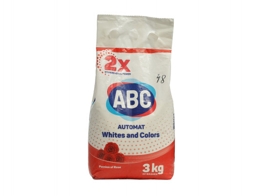 Washing powder ABC Ավտոմատ վարդի բույրով 3 կգ (105350) 