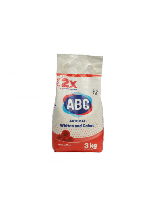 Լվացքի փոշի ABC Ավտոմատ վարդի բույրով 3 կգ (105350) 